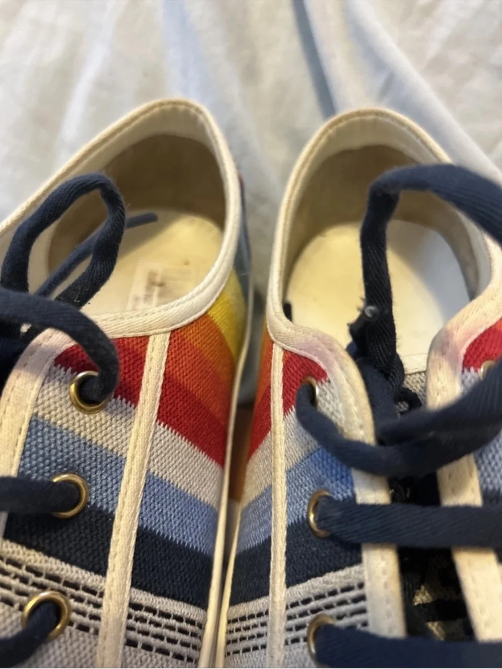 Christian Dior Canvas Rainbow Walk'N'Dior Sneakers 40 Multicolor Gucci Ladies - Picture 10 of 11